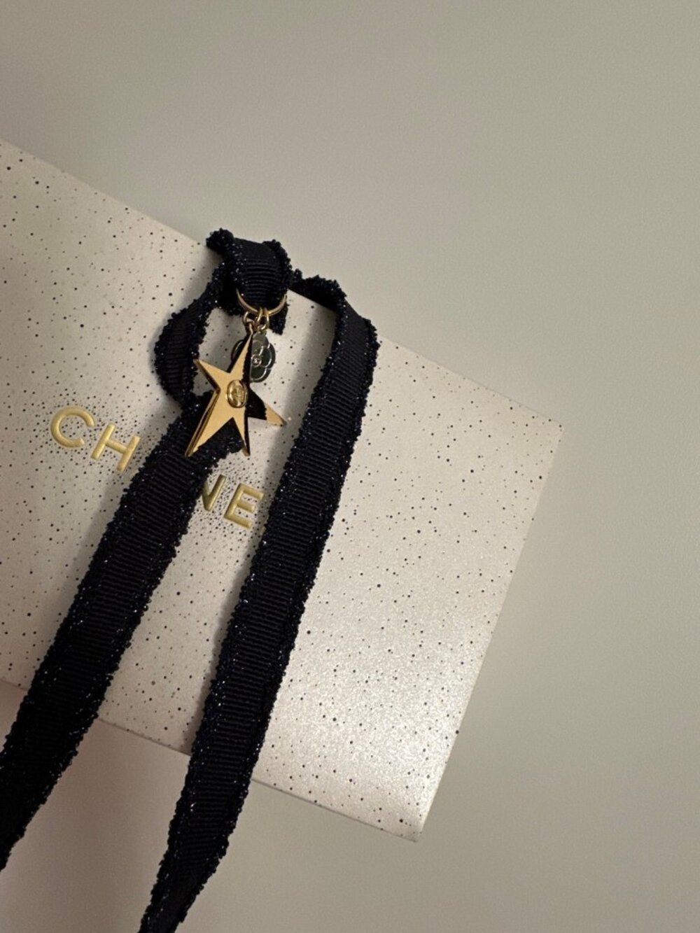 Chanel Christmas Packaging with Star Charm
